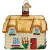 Old World Christmas Blown Glass Ornament for Christmas Tree, English Cottage (with OWC Gift Box)