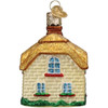 Old World Christmas Blown Glass Ornament for Christmas Tree, English Cottage (with OWC Gift Box)