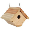 Woodlink Traditional Wren Outdoor Wooden Wild Bird House, 7.5in