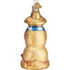Old World Christmas Blown Glass Ornament for Christmas Tree, Sand Snowman