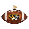Old World Christmas Blown Glass Ornament for Christmas Tree, University of Missouri Football (with OWC Gift Box)