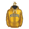 Old World Christmas Blown Glass Ornament for Christmas Tree, University of Missouri Hoodie (with OWC Gift Box)