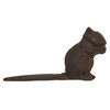 Esschert Design Cast Iron Squirrel Doorstop Indoor Outdoor Decorative Figure, Rust Finish, 7"