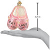 Old World Christmas Blown Glass Ornament for Christmas Tree, Cat Lady Slippers