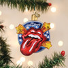 Old World Christmas Blown Glass Ornament for Christmas Tree, The Rolling Stones Tongue (with OWC Gift Box)