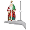 Old World Christmas Blown Glass Ornament for Christmas Tree, German Santa (with OWC Gift Box)