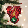 Old World Christmas Blown Glass Ornament for Christmas Tree, Dungeons & Dragons Red Dragon