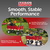 Millside Industries Classic Wood Wagon Cart with Removable Wooden Side Racks and Pneumatic Tires, Red, 20" x 38"