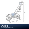 Charles Walters Equipment CWSRS Single Row Seeder for Sowing a Variety of Garden Seeds, Includes 10 Seed Plates