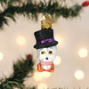 Old World Christmas Gumdrop Halloween Ornament, Mini Top Hat Skeleton