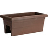Novelty Countryside Weather Resistant Rail Planter, Brown, 24"