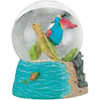 Old World Christmas Musical Tabletop Gnome Snow Globe, Summer Coastal, 6.25"