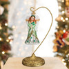 Old World Christmas Pedestal Curved Single Ornament Stand, Gold