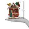 Old World Christmas Wooden Ginger Cottages Ornament, Ornament Maker's Shop