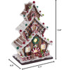 Kurt Adler Christmas Gingerbread Cookie House Decoration, 13in