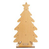 Kurt Adler Battery-Operated LED-Lit Wooden Christmas Tree with Village, 23.5"