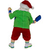 Kurt Adler Fabriche Santa Playing Pickleball Christmas Figurine, 10in