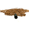 Kurt Adler 10-Light Rattan Star Christmas Tree Topper, Gold, 11.5"