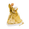 Kurt Adler UL 10-Light Gold Dress Angel Christmas Treetop, 12in Kurt Adler UL 10-Light Gold Dress Angel Christmas Treetop, 12in