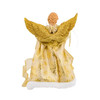 Kurt Adler UL 10-Light Gold Dress Angel Christmas Treetop, 12in Kurt Adler UL 10-Light Gold Dress Angel Christmas Treetop, 12in