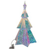 Kurt Adler Battery Operated Lighted Magical Iridescence Holographic Tabletop Christmas Tree, 15in