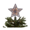 Kurt Adler UL 20-Light Silver Star Treetop for Christmas Tree, 10" Kurt Adler UL 20-Light Silver Star Treetop for Christmas Tree, 10"