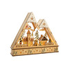 Kurt Adler Battery-Operated Light-Up LED Christmas Mountain Village