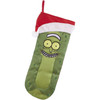 Kurt Adler Pickle Rick and Morty with Santa Hat Christmas Stocking, 19in