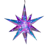 Kurt Adler Lighted Magical Iridescence Holographic Foldable Starburst + Remote, 14.5"
