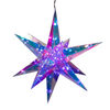 Kurt Adler Lighted Magical Iridescence Holographic Foldable Starburst + Remote, 14.5"