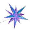 Kurt Adler Lighted Magical Iridescence Holographic Foldable Starburst + Remote, 19.25"