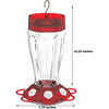 More Birds Bird Health+ Big Gulp Hummingbird Feeder, Red, 40 Ounces