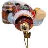 Kurt Adler Nobel Gems Collection Glass Christmas Ornament, German Beer Santa