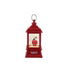 Kurt Adler Peanuts Light Up Musical Christmas Lantern, Snoopy & Woodstock, 9in