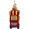 Kurt Adler Nobel Gems Collection Glass Christmas Ornament, Hot Dog Cart