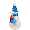 Kurt Adler Noble Gems Glass Christmas Ornament, Hanukkah Snowman