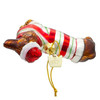 Kurt Adler Noble Gems Glass Ornament for Christmas Tree, Festive Dachshund