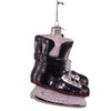 Kurt Adler Noble Gems Glass Ornament for Christmas Tree, Ice Hockey Skates