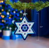 Kurt Adler Noble Gems Glass Ornament for Christmas Tree, Star of David