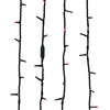 Kurt Adler Indoor/Outdoor Jingle Bright LED Light Set, 100 LED Lights on Green Wire, Red/Pure White, 17ft