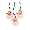 Kurt Adler Indoor/Outdoor UL 10-Light Santa Head Light Set, 9ft