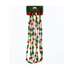 Kurt Adler Christmas Round and Water Drop Beaded Garland, Gold, Red, Green, 9’