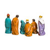 Kurt Adler Resin Nativity Set – Holy Family, Three Wise Men, Shepherd, and Animals, 4–5" Tall  (9-Pieces)