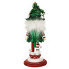 Kurt Adler Wooden Hollywood Nutcracker Collection, Cats in Christmas Tree Hat, 14in