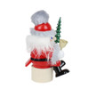 Steinbach Wooden Christmas Shelf-Sitter Decorative Nutcracker, Santa with Tree, 7.8"