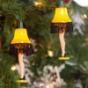 Kurt Adler Indoor/Outdoor Novelty String UL 10-Light Set, A Christmas Story Leg Lamp, 11.5'