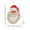 Garden Elements Indoor/Outdoor Fiberglass Santa Claus Wall Décor – 19"