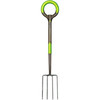 Radius Garden 203 PRO Stainless Steel Digging Fork – Ergonomic, Durable, and Versatile Gardening Tool, Green