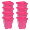 SUNPACK 5" x 5" Heavy Duty Seed Starting Square Insert Pot, 6" (Pack of 8)
