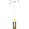 Brome Raccoon-Proof Bird Feeder Pole Kit with 4-Arm Hanging Station, 8ft